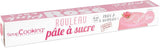 ScrapCooking - Rosa Fondantrolle â'¬ 36 cm - Gerollter schwarzer Fondant 430 g - Tortenaufsatz Fondantaufsatz Dekoration für Kuchen, Backen, Geburtstage, Partys - Rosa - 7264 Zuckerpaste Naty Shop Pink