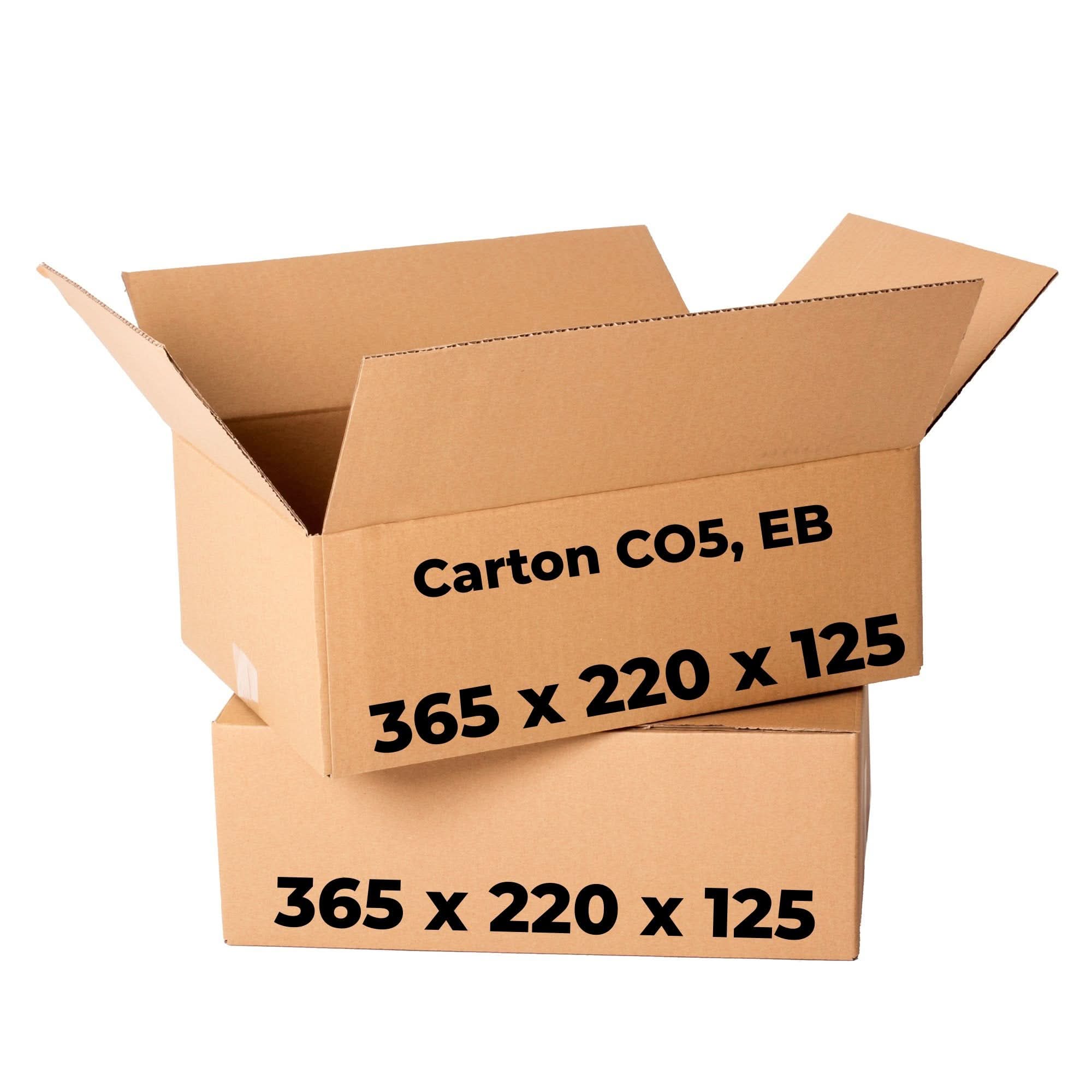 Set mit 20 Kartons CO5, EB, 365 x 220 x 125 Verpackungskartons Nati Shop
