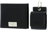 Calvin Klein Jeans Geschenkset für Männer Bifold Wallet & AirPods Case, Schwarz (Schwarz), Einheitsgröße Herrenbrieftasche Naty Shop Standardtitel