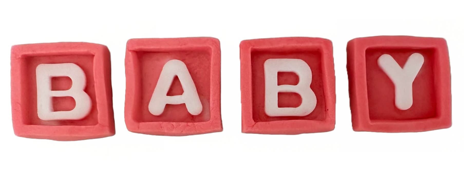 Set mit essbaren Zuckerdekorationen, Baby-Dekorationen aus Zuckerpaste Nati Shop