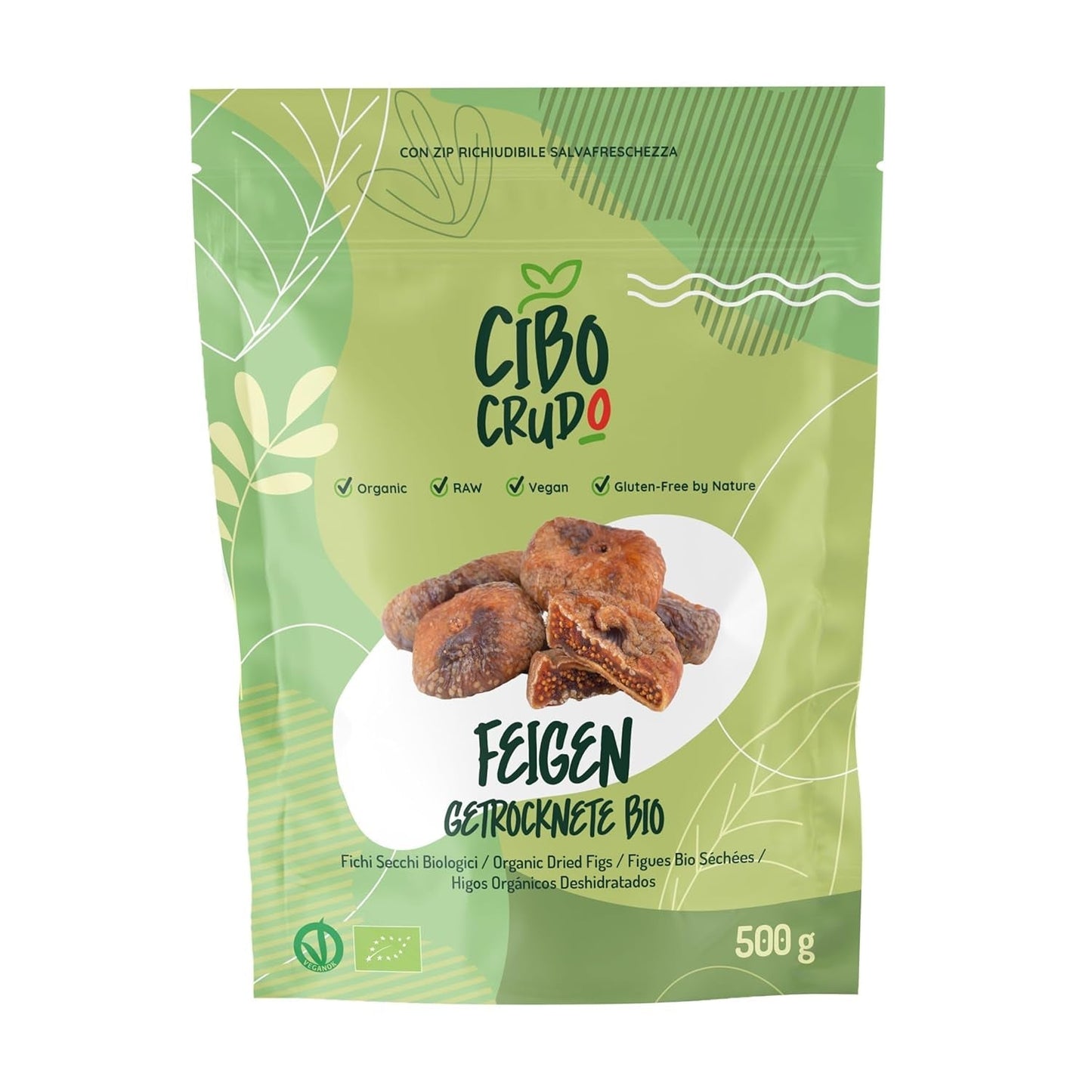Ungesüßte Bio-Trockenfeigen – 250 g. Getrocknete türkische Feigen, ungesüßt. Hochwertiges Naturprodukt. Getrocknete Bio-Feigen. Naty Shop dehydrierte Produkte 500 G (1 Packung)