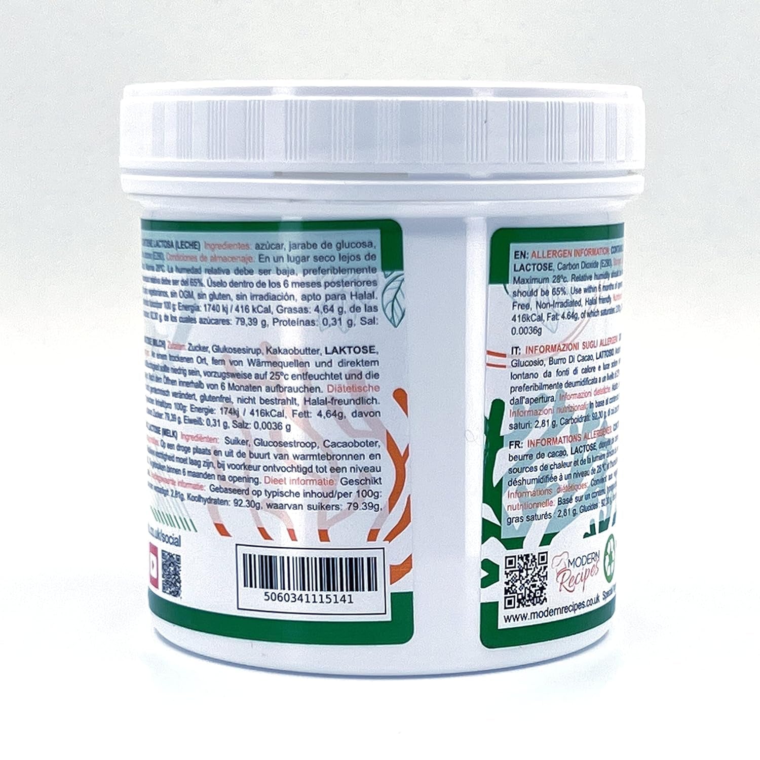 Besondere Zutaten Crackle Crystals Crackle 500g Höchste Qualität, gentechnikfrei, ideal für Kuchen, Süßigkeiten und Eiscreme Zuckerpaste Naty Shop