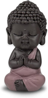 Rosa Baby-Buddha-Toga-Statuette – inspirierende und fröhliche Figur – positiver Talisman-Fokus – niedliche und spirituelle Geschenkidee – H 7 cm – Zen'Light-Statuetten und Skulpturen Naty Shop Standardtitel