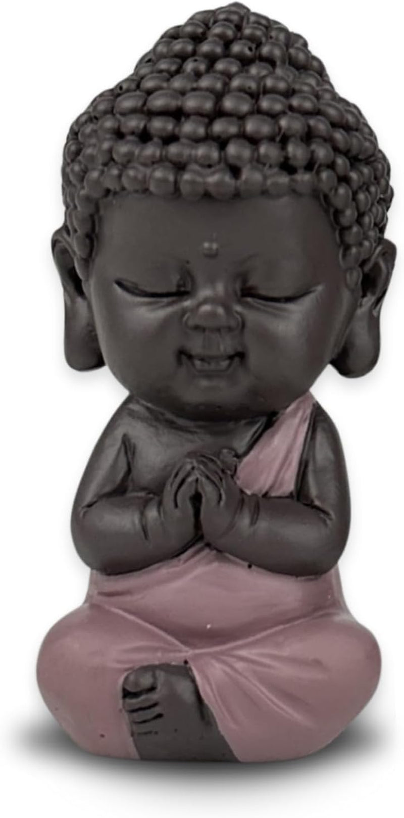 Rosa Baby-Buddha-Toga-Statuette – inspirierende und fröhliche Figur – positiver Talisman-Fokus – niedliche und spirituelle Geschenkidee – H 7 cm – Zen'Light-Statuetten und Skulpturen Naty Shop Standardtitel