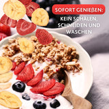 Erdbeer-Bananen-Mix 200g – gefriergetrocknete Erdbeeren und gefriergetrocknete Bananen als leckerer Snack im Beutel. Dehydrierte Produkte Naty Shop