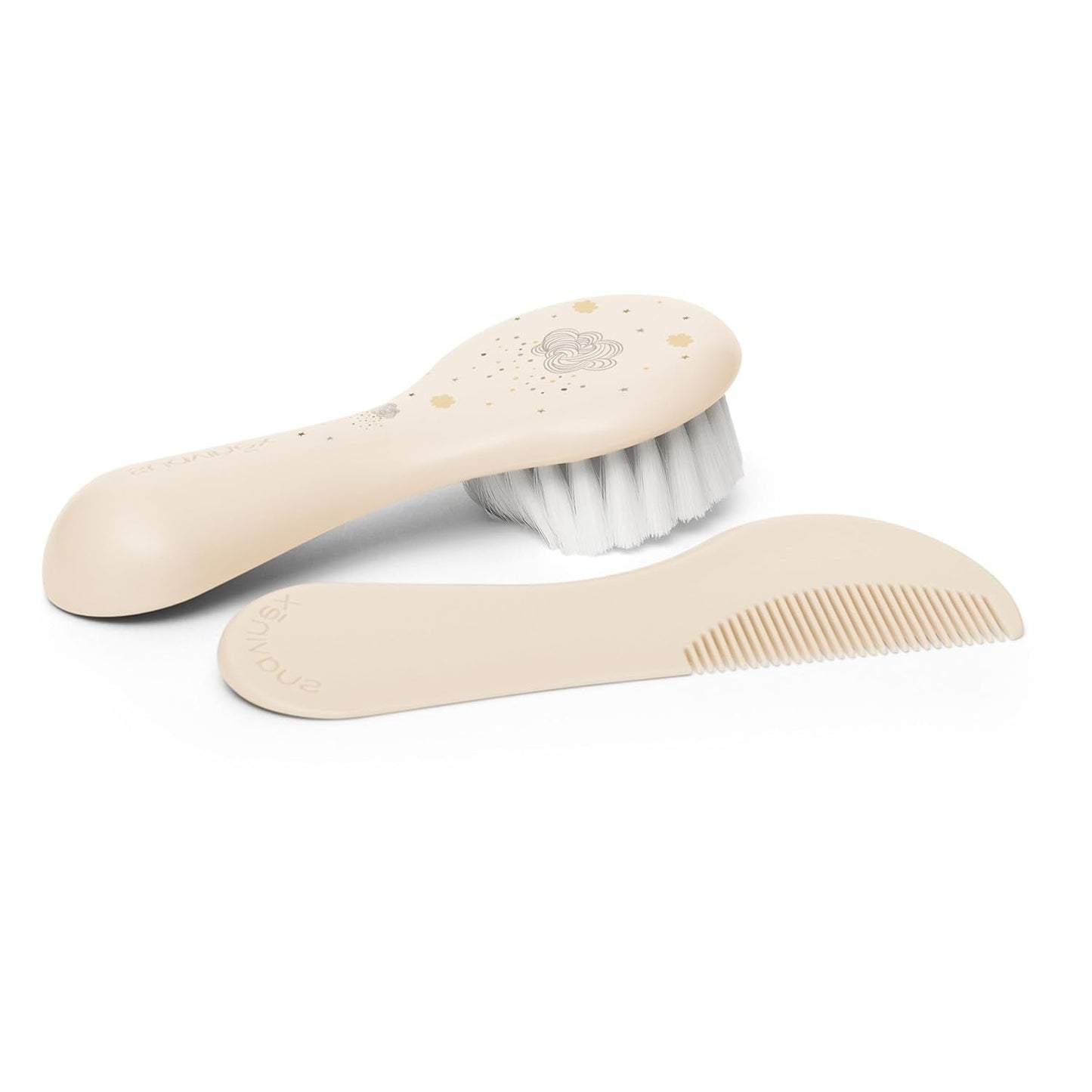 Suavinex 3162385 Kamm mit Bürste, weiß Kinder - Bad und Hautpflege Naty Shop Standardtitel