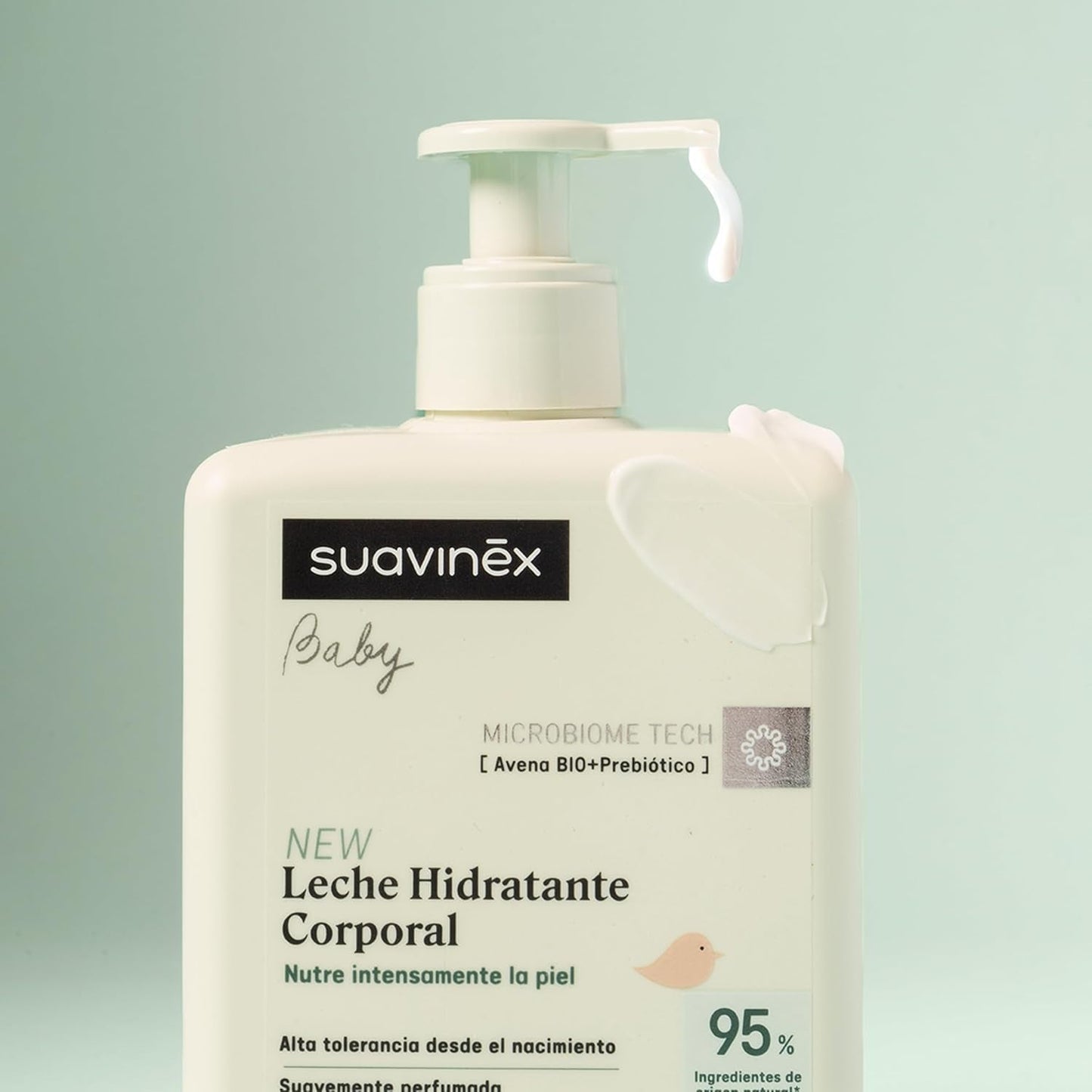 Suavinex, Syndet Baby-Shampoo für Haut und Haare, seifenfrei, 750 ml + feuchtigkeitsspendende Körperlotion, 750 ml, geeignet für empfindliche Haut und Neugeborene, mit 90 %–93 % natürlichen Inhaltsstoffen. Kinder – Bade- und Hautpflege Naty Shop