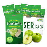 Sommerliche gefriergetrocknete Erdbeeren – 5er-Packung – zuckerfrei, 100 % natürlich, köstliche knusprige Snacks für Kinder und Erwachsene, ideal für Müsli und Lunchboxen (55 g). Dehydrierte Produkte Naty Shop 5er-Pack Apfel