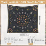 Wandteppich 130, 130 x 150 m, Mondphasen, Blumenleinwand, Zuhause – Accessoires und Dekorationen, Naty Shop