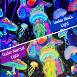 Gobelin Alishomtll Schwarzlicht abstrakte Wandkunst Zuhause – Accessoires und Dekorationen Naty Shop