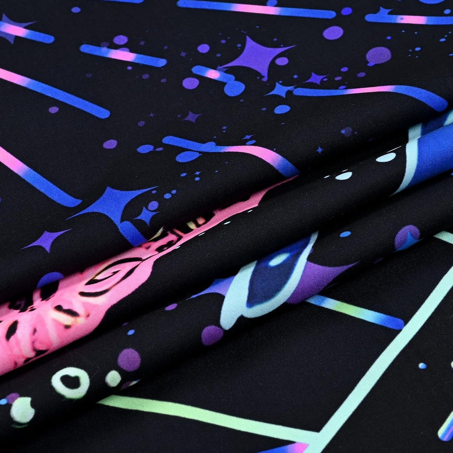 Wandteppich Alishomtll fluoreszierender Pilz Schwarzlicht-Mandala Zuhause – Accessoires und Dekorationen Naty Shop