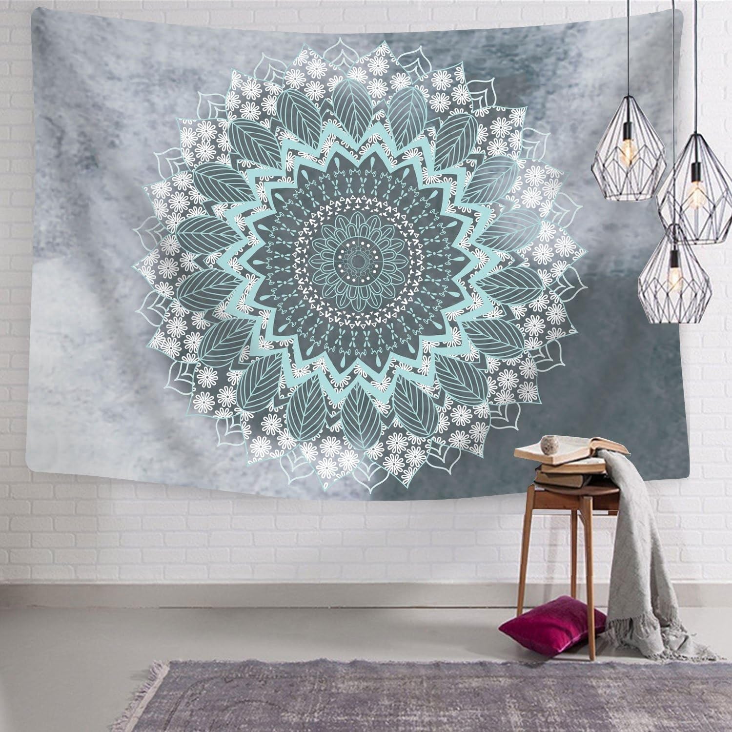 Wandteppich Alishomtll, indisches Mandala, Yoga, Hippie-Stoff, Zuhause – Accessoires und Dekorationen, Naty Shop