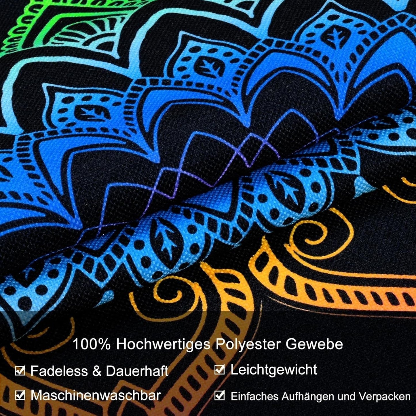 Tapisserie Alishomtll Pack Mandala Reaktiv Bohemien Vertikal Home - Accessoires und Dekorationen Naty Shop