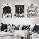 Gobelin Alishomtll Tarot-Set Sonne Mond Sterne Startseite – Accessoires und Dekorationen Naty Shop Tarot-Set-1