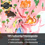 Bashom Wandteppich Deutsche Tierweltkarte für Kinder Zuhause - Accessoires und Dekorationen Naty Shop