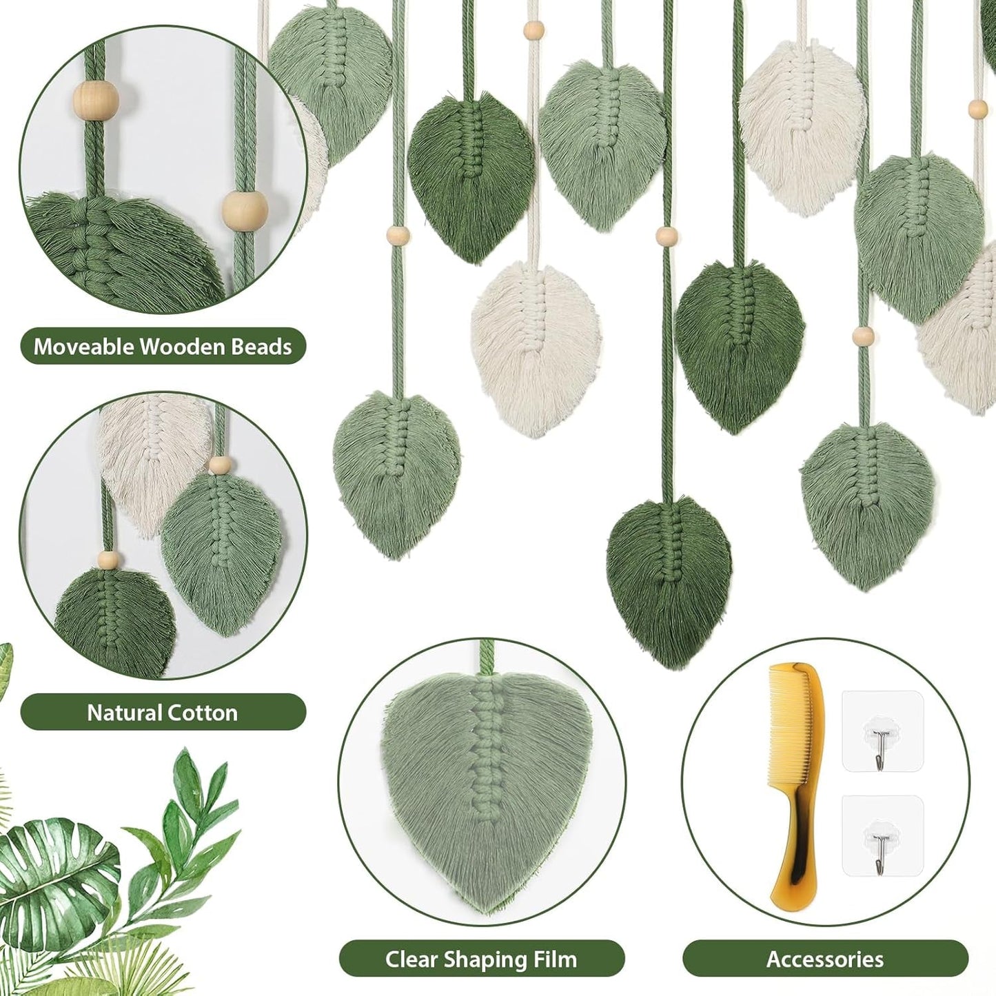 Wandteppich Betylfoy Wandbehang großes Dekoblatt Zuhause - Accessoires und Dekorationen Naty Shop