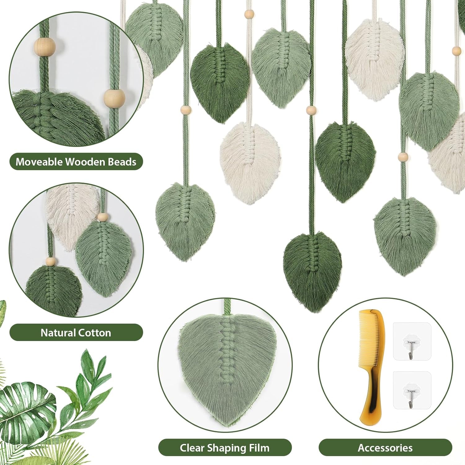 Wandteppich Betylfoy Wandbehang großes Dekoblatt Zuhause - Accessoires und Dekorationen Naty Shop