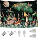 Wandteppich mit Dschungelpilzen und Schnecken aus dem Wald. Zuhause – Accessoires und Dekorationen Naty Shop