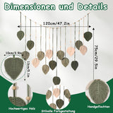 Tapisserie-Dekoration, Holzperlen, Blatt-Design, Zuhause – Accessoires und Dekorationen, Naty Shop