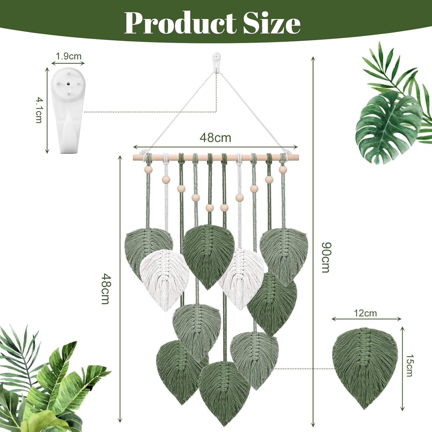 Grüner Deko-Wandteppich für Kinderzimmer. Zuhause – Accessoires und Dekorationen Naty Shop