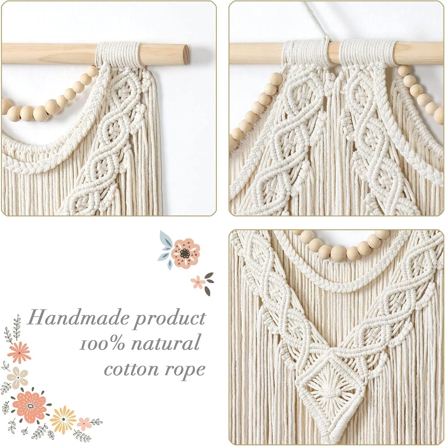 Wandteppich Dremisland groß Deko gewebt beige Casa - Accessoires und Dekorationen Naty Shop