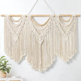 Gobelin Dremisland groß Deko gewebt Beige Zuhause - Accessoires und Dekorationen Naty Shop Holzperlen