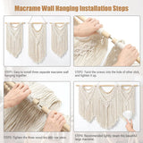 Wandteppich Dremisland groß Deko gewebt beige Casa - Accessoires und Dekorationen Naty Shop