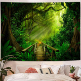 Wandteppich Waldgrün zum Aufhängen im Freien Zuhause – Accessoires und Dekorationen Naty Shop