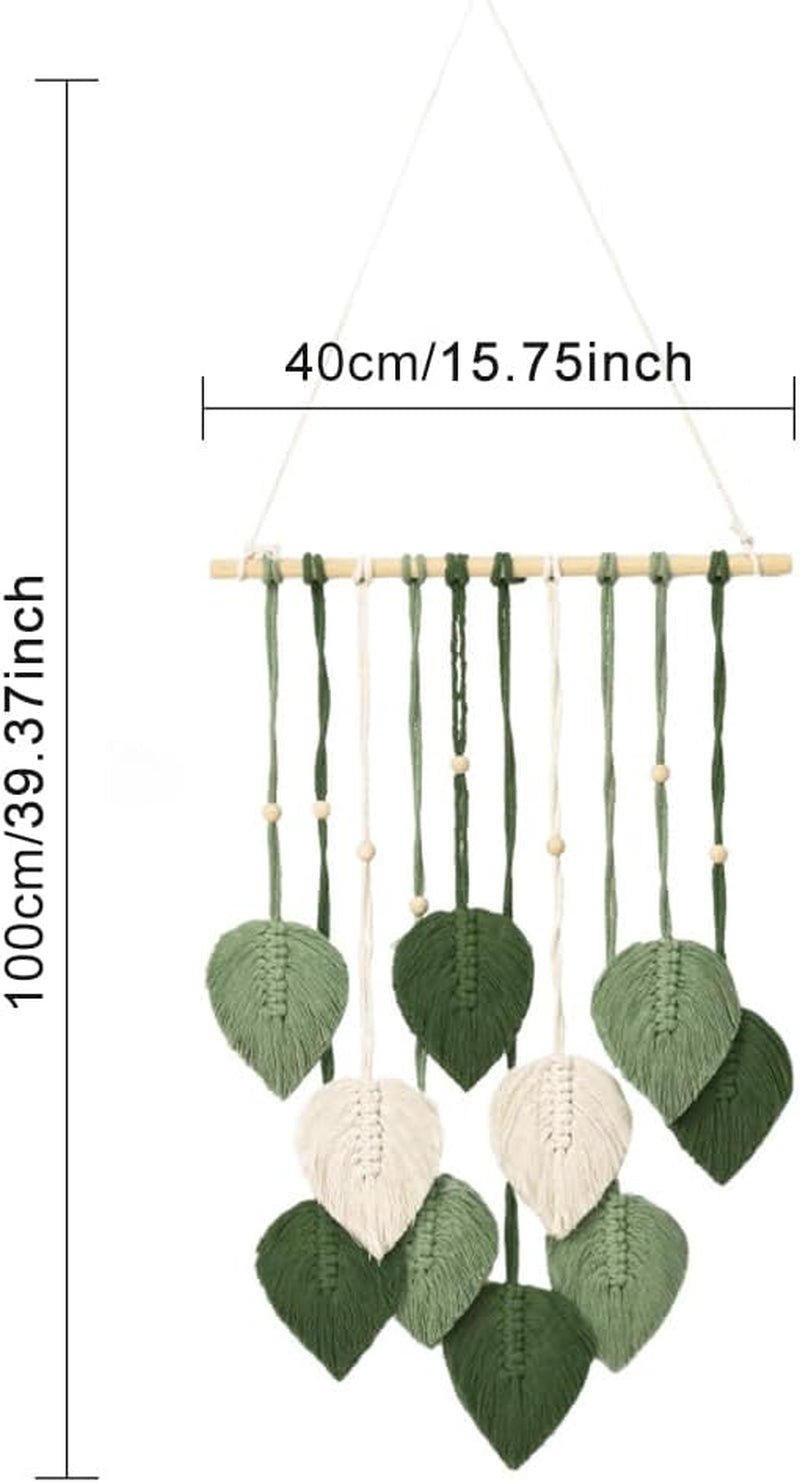 Baumwollseil-Wandteppich, handgefertigt, dekorative Pflanzen, Hochzeit, Zuhause – Accessoires und Dekorationen Naty Shop