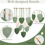Baumwollseil-Wandteppich, handgefertigt, dekorative Pflanzen, Hochzeit, Zuhause – Accessoires und Dekorationen Naty Shop