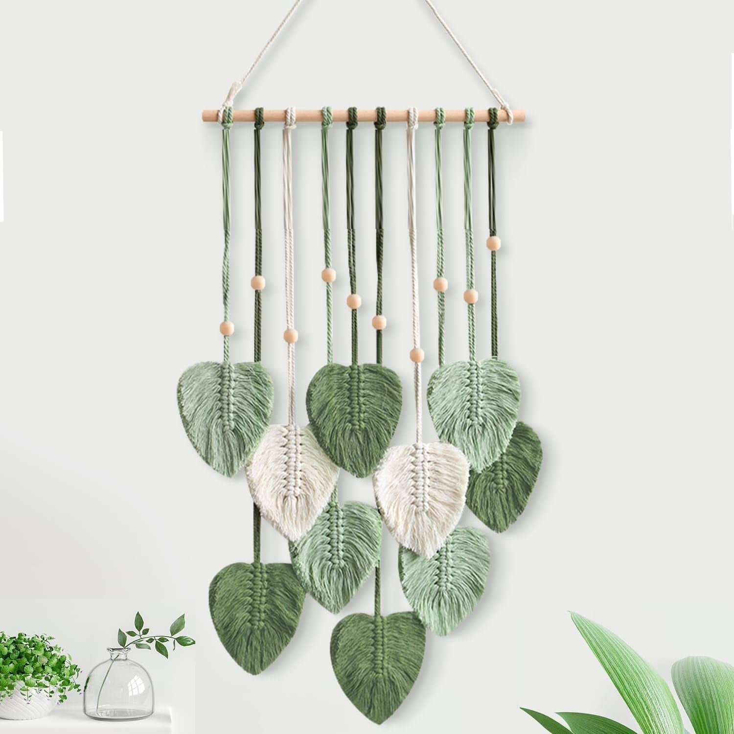 Handgefertigter Wandteppich-Haken mit Blattmuster für Zimmer, Zuhause – Accessoires und Dekorationen, Naty Shop, Standardtitel