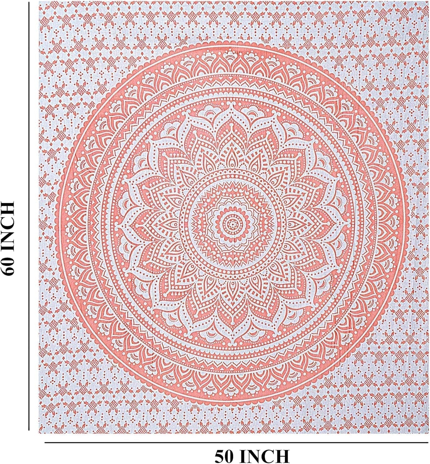 Einrichtungsvoller, rosafarbener Mandala-Wandteppich von Finesse. Startseite – Accessoires und Dekorationen Naty Shop