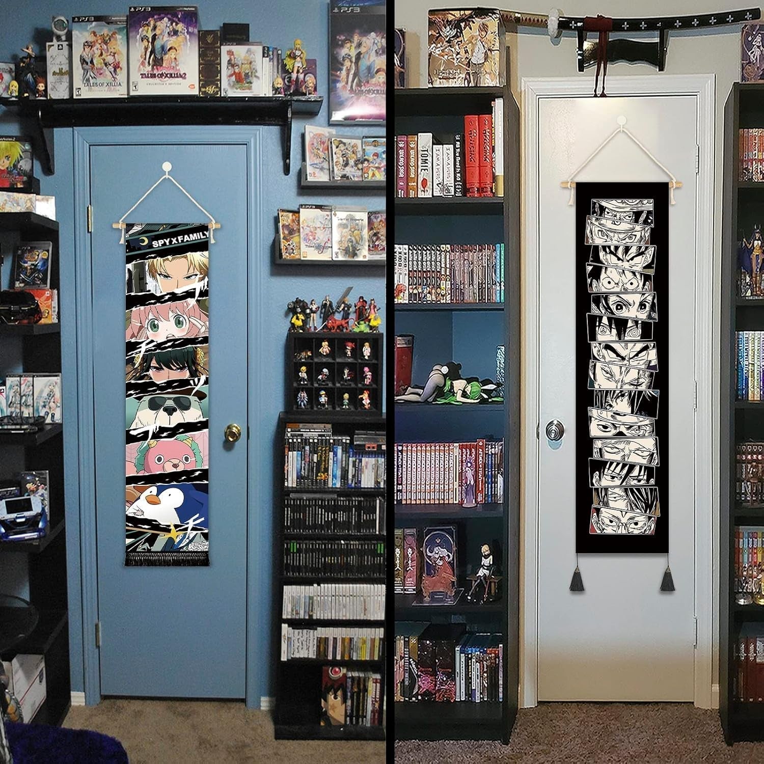 Gobelin zum Aufhängen, Leinwand, Wandkunst, Banner, Anime, Zuhause – Accessoires und Dekorationen, Naty Shop