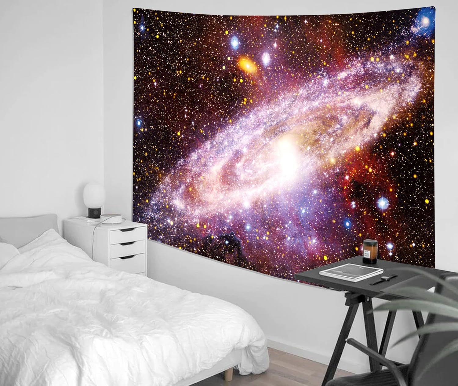 Holavida Wandteppich, fluoreszierende Galaxie, Sternenhimmel, abstrakte Ästhetik, Zuhause – Accessoires und Dekorationen, Naty Shop