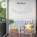 Gobelin Ihonyi Deco Chic Fransengirlande LED Home - Accessoires und Dekorationen Naty Shop