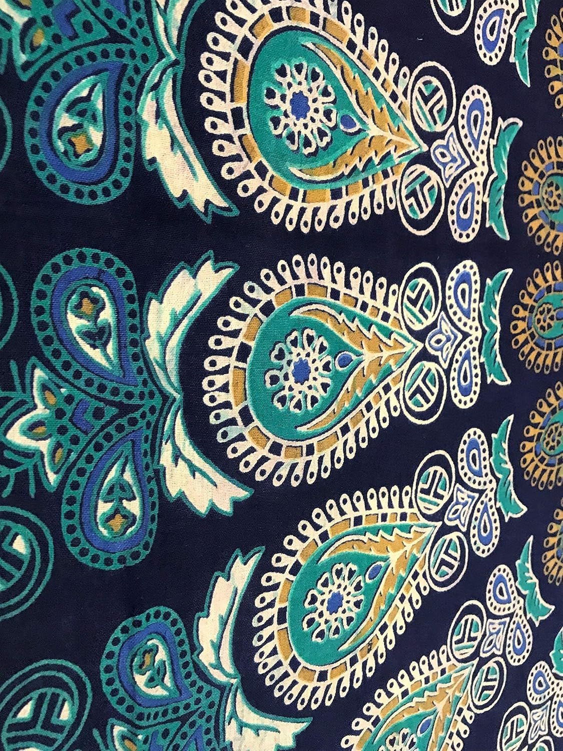 Indischer Wandteppich psychedelisches Mandala blau türkiser Elefant Zuhause – Accessoires und Dekorationen Naty Shop
