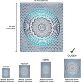 Indischer blauer Mandala-Wandteppich, ästhetische Raumdekoration, Zuhause – Accessoires und Dekorationen, Naty Shop