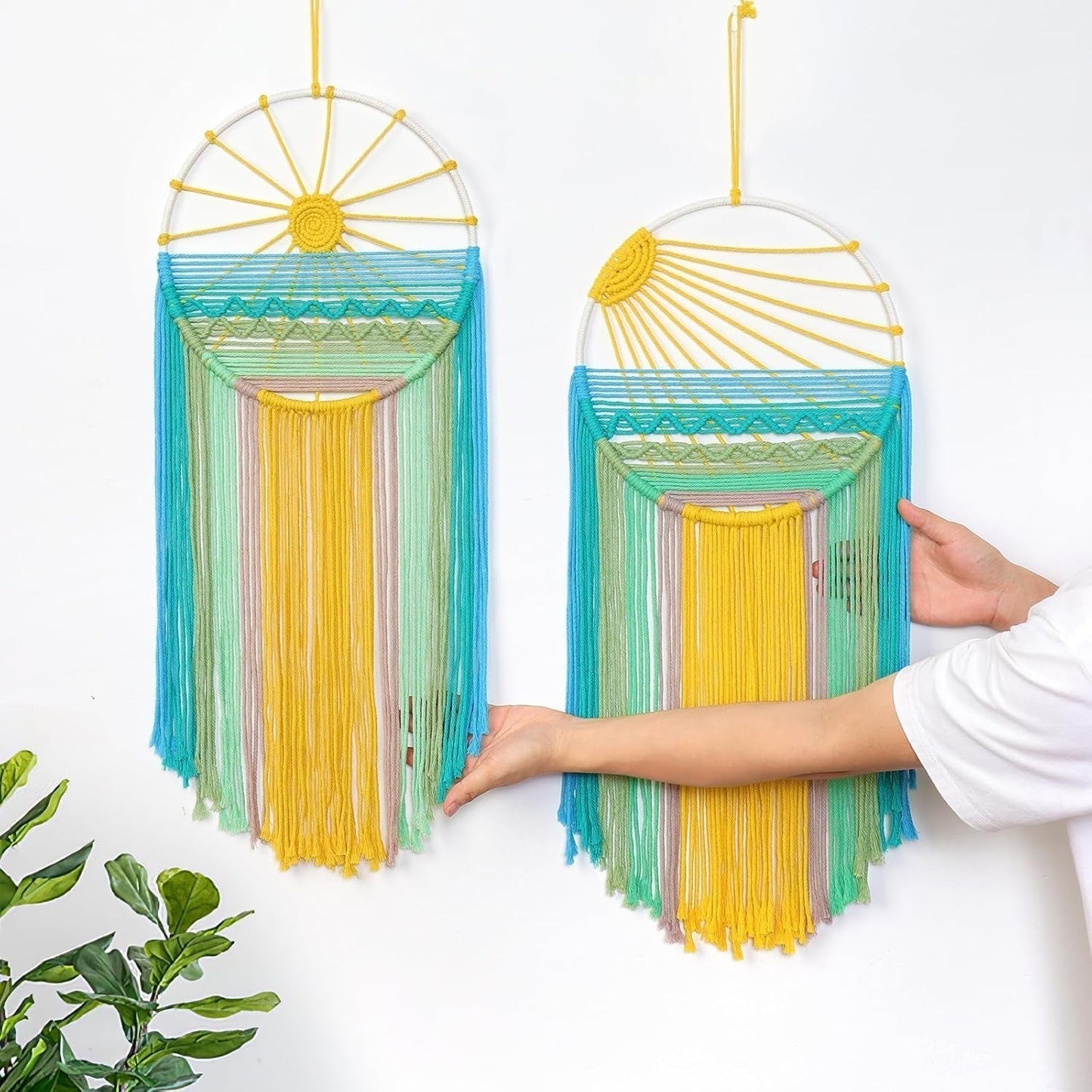 Wandteppich Lomohoo Traumfänger Wandteppich Sonnenmuster Regenbogenzimmer Zuhause – Accessoires und Dekorationen Naty Shop