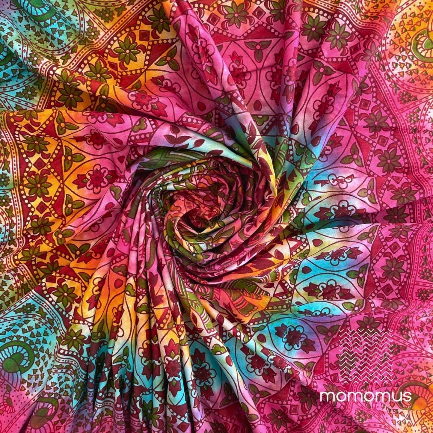 Wandteppich Momomus Mandala Hippie oder Psychedelic xxl Zuhause - Accessoires und Dekorationen Naty Shop