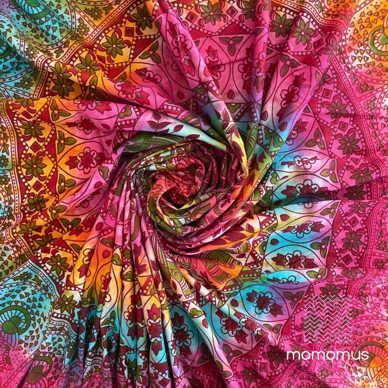 Wandteppich Momomus Mandala Hippie oder Psychedelic xxl Zuhause - Accessoires und Dekorationen Naty Shop