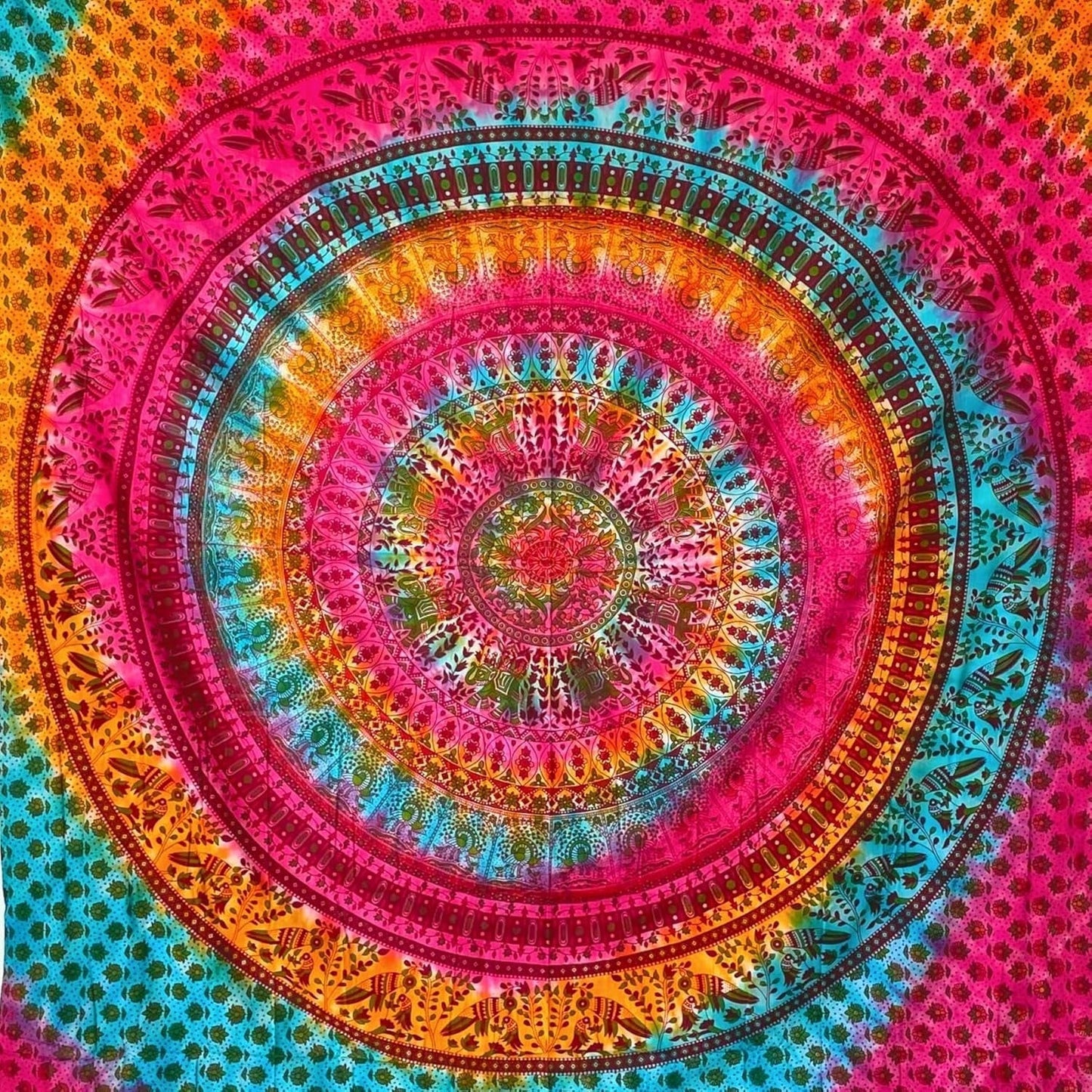 Wandteppich Momomus Mandala Hippie oder Psychedelic xxl Zuhause - Accessoires und Dekorationen Naty Shop Mehrfarbig 17 230L x 210B cm