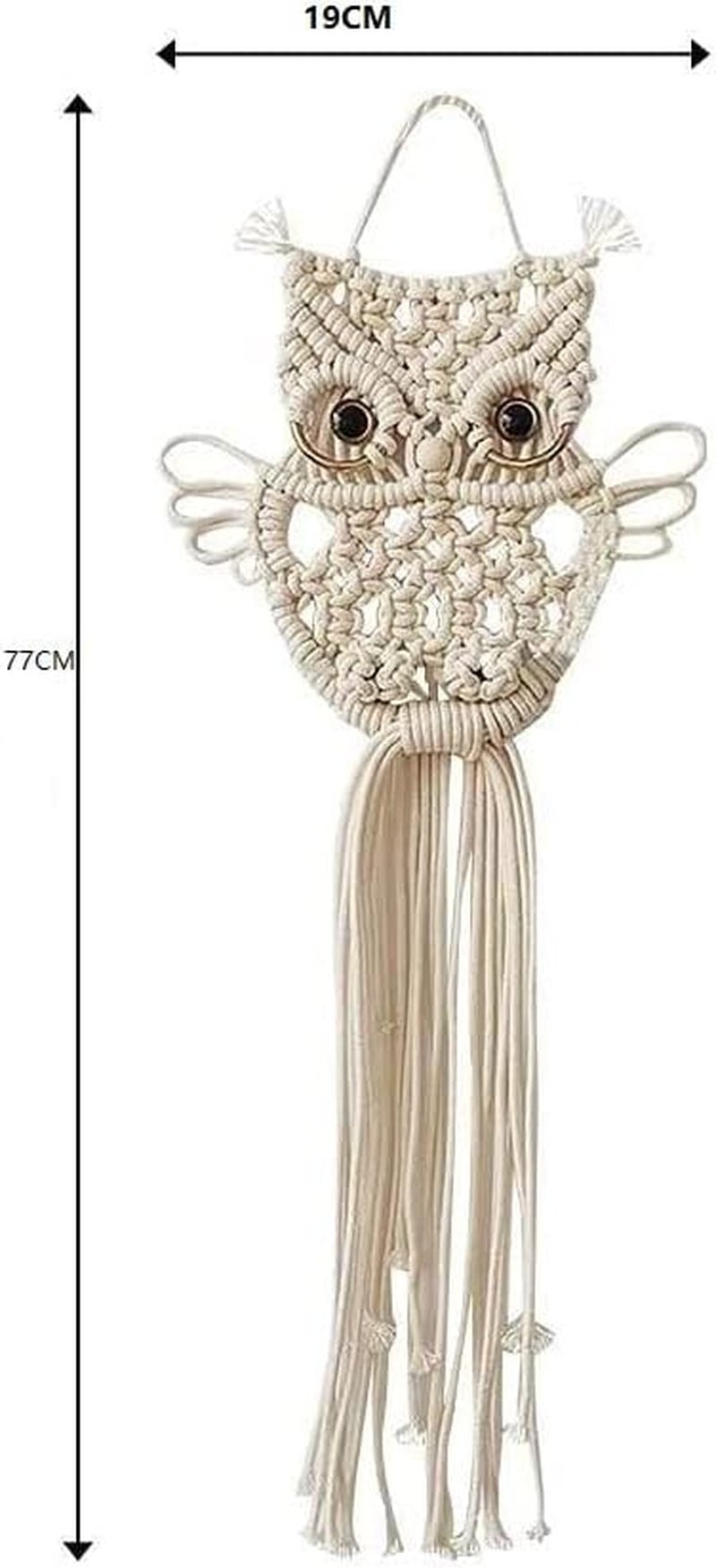 Eulen-Wandteppich, 14-wandig, handgefertigte Baumwolldekoration, Zuhause – Accessoires und Dekorationen, Naty Shop