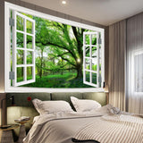 Gobelin Dschungellandschaft xxl Waldleinwand Fenster Home - Accessoires und Dekorationen Naty Shop