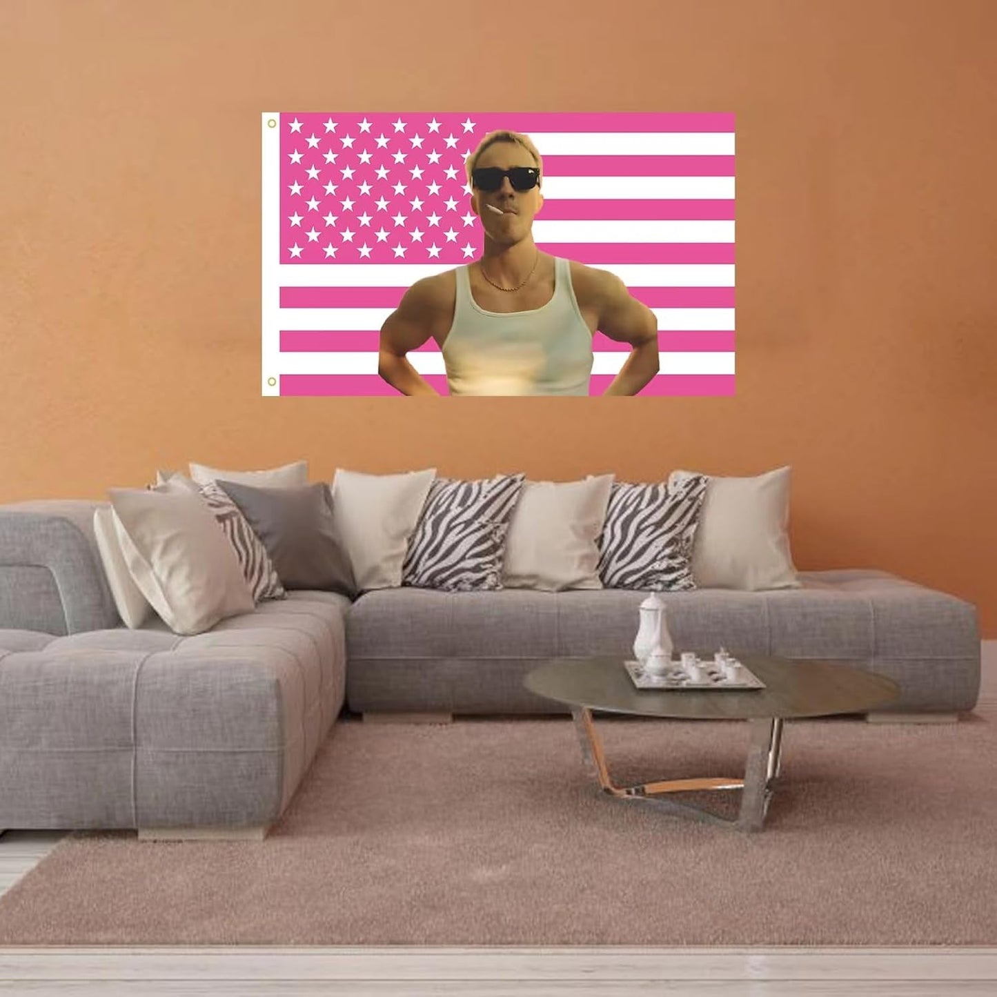 Gobelinregale Cameron Amerikanische Flagge innen außen Zuhause – Accessoires und Dekorationen Naty Shop