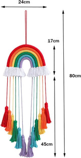 Regenbogen-Wandteppich, Dekoration, Regenbogen-Baumwollseil, Zuhause – Accessoires und Dekorationen, Naty Shop