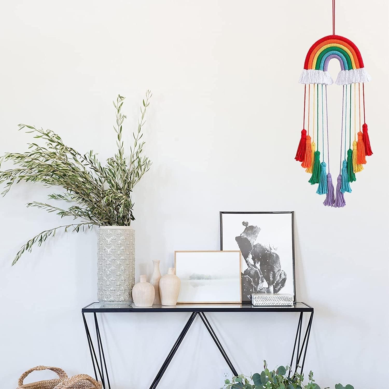 Regenbogen-Wandteppich, Dekoration, Regenbogen-Baumwollseil, Zuhause – Accessoires und Dekorationen, Naty Shop