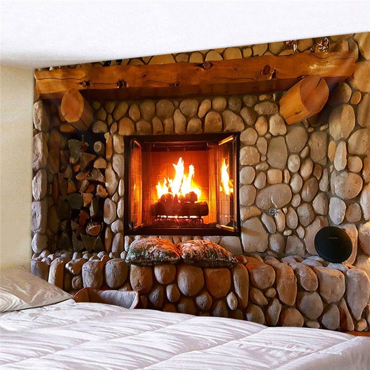 Kamin-Wandteppich, Gobelin, Goa, Indien, Zuhause – Accessoires und Dekorationen, Naty Shop, Standardtitel