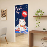 Gobelin im japanischen Stil, dicke Noren-Vorhänge aus Leinen, lange Vorhänge, Zuhause – Accessoires und Dekorationen, Naty Shop