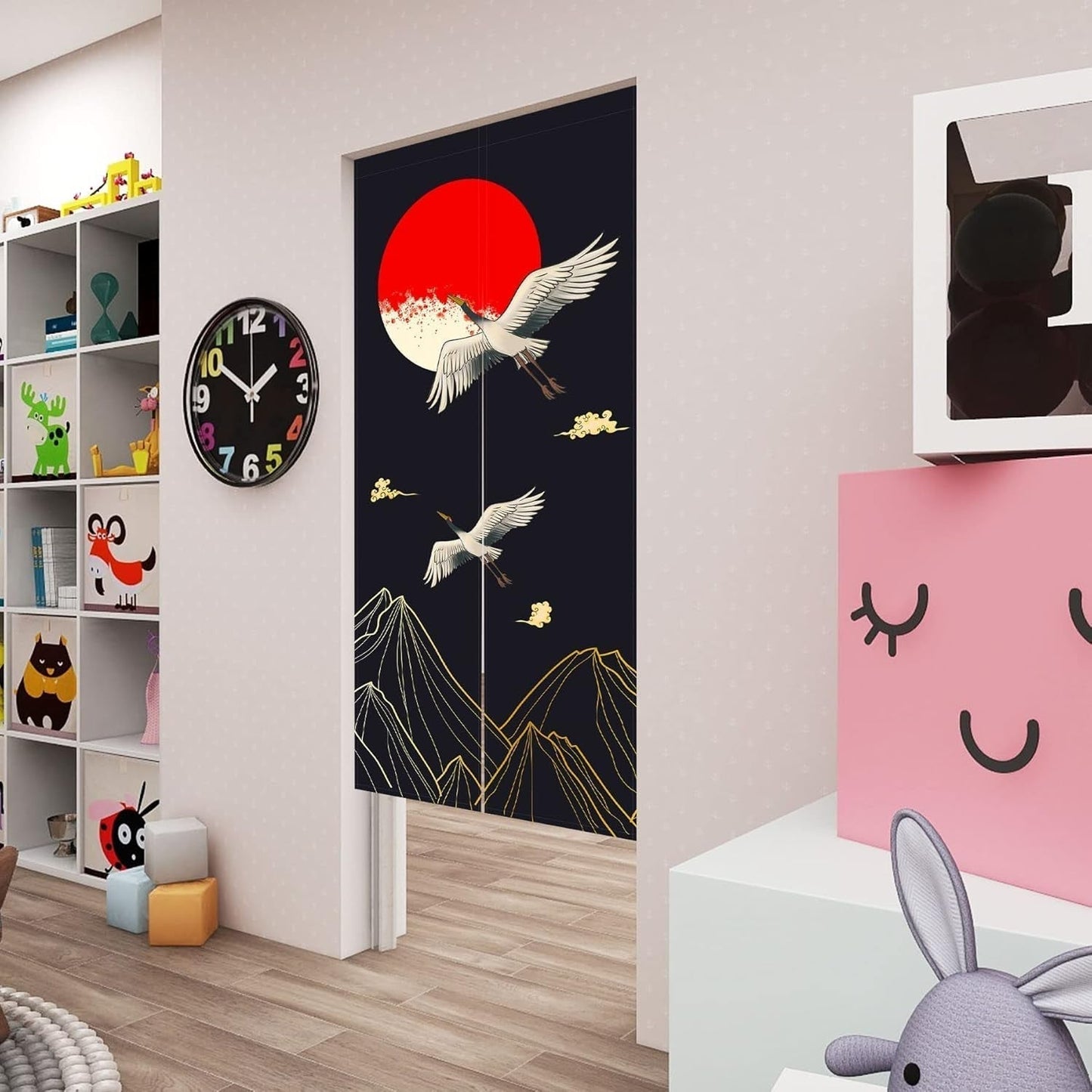 Gobelin im japanischen Stil, dicke Noren-Vorhänge aus Leinen, lange Vorhänge, Zuhause – Accessoires und Dekorationen, Naty Shop