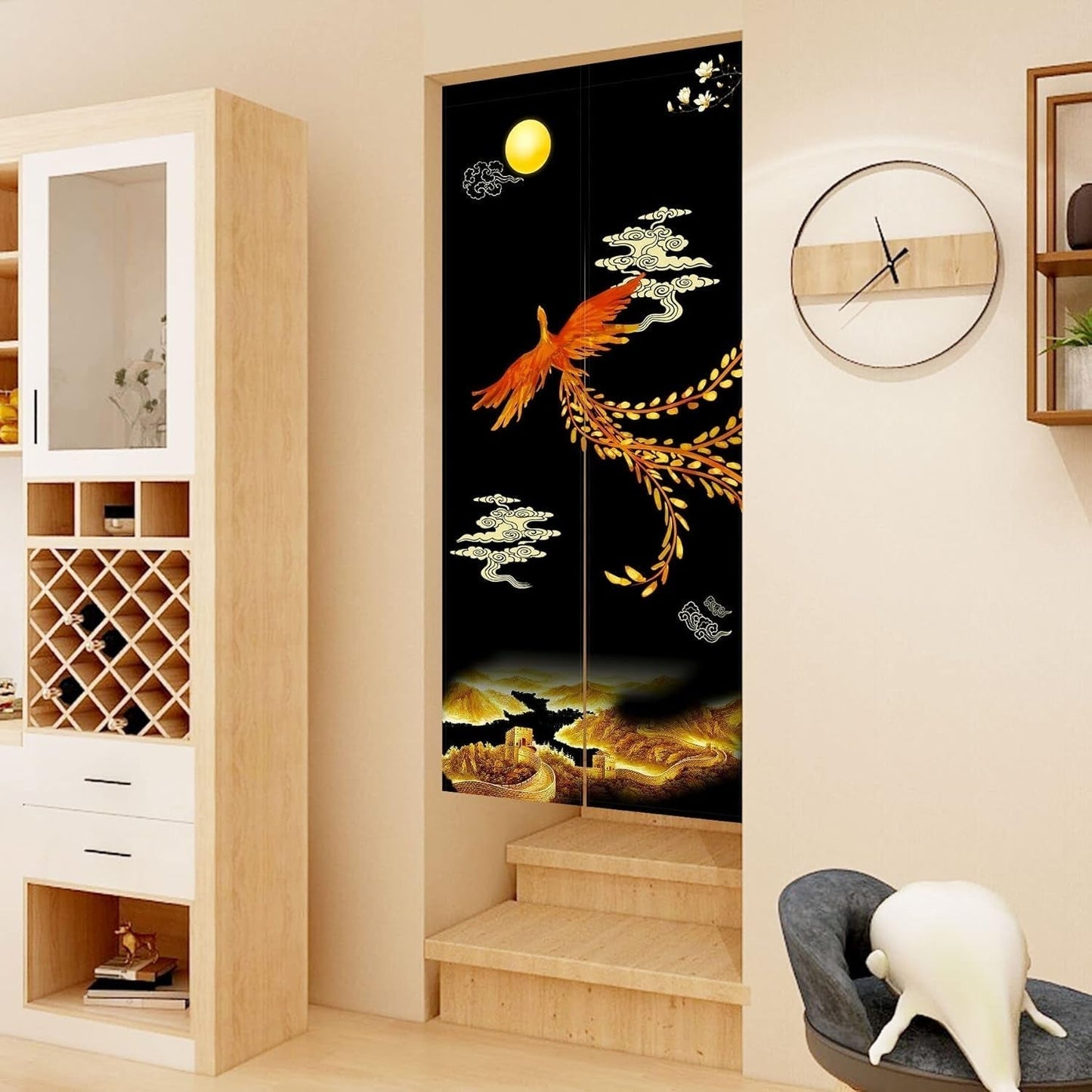 Wandteppich im japanischen Noren-Stil, lange, dicke Türtrennung, Zuhause – Accessoires und Dekorationen, Naty Shop